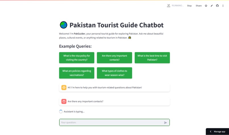  Pakistan Tourist Guide Chatbot  – screenshot 2