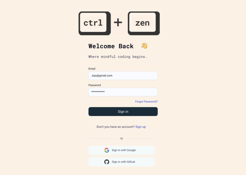 Ctrl+Zen – screenshot 2