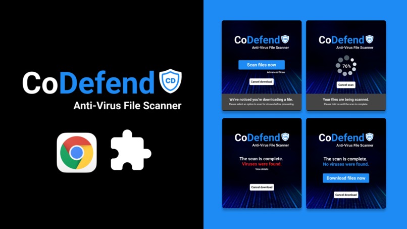 CoDefend - Decentralized Malware Analysis Chrome Extension – screenshot 1