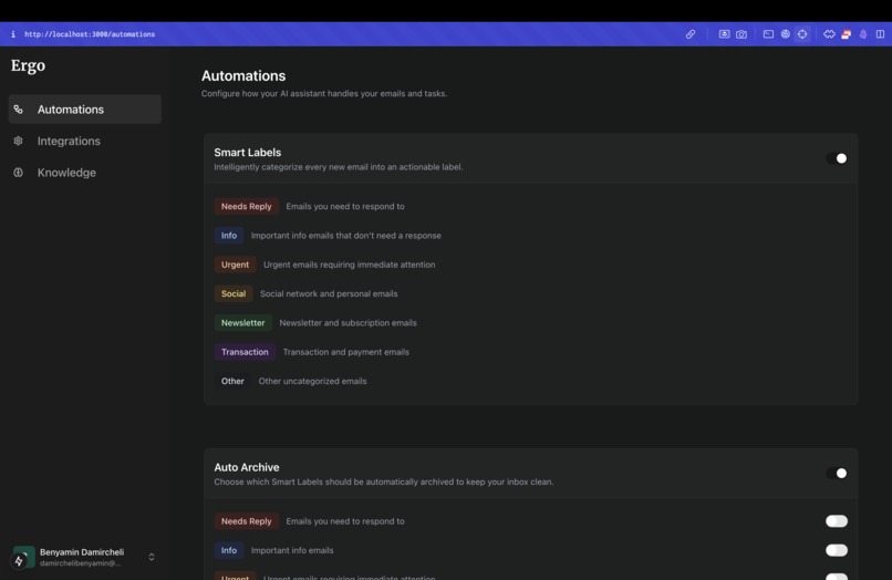 Ergo – screenshot 1