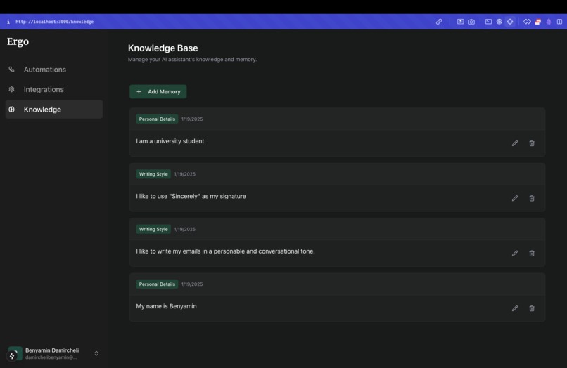 Ergo – screenshot 2