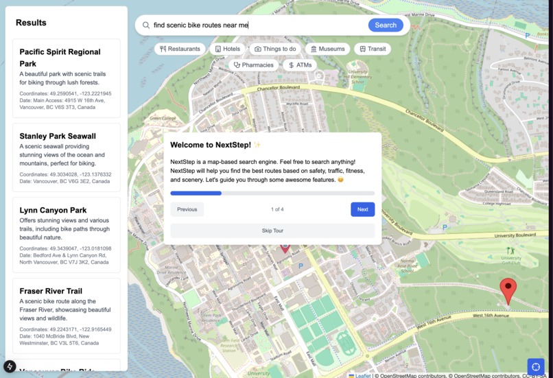 NextStep – screenshot 2