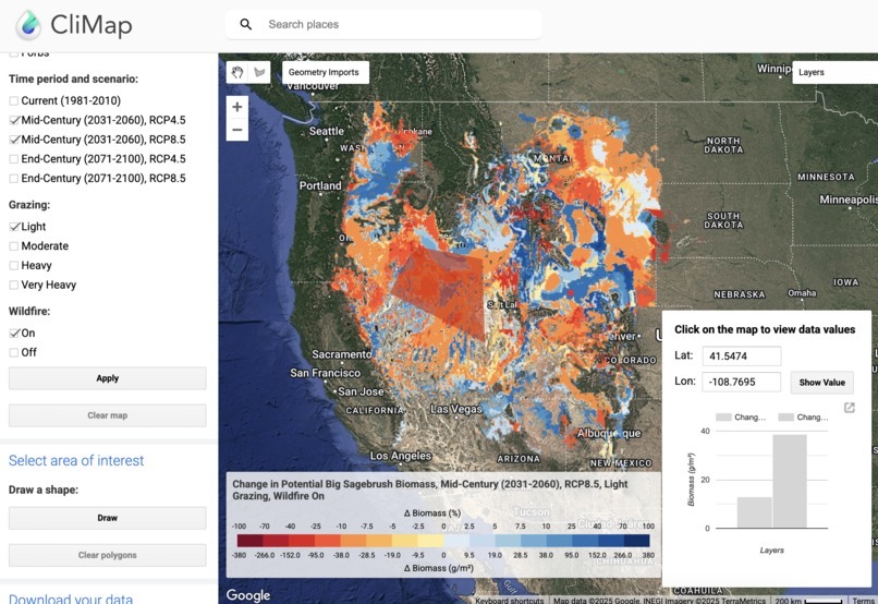 CliMap – screenshot 1
