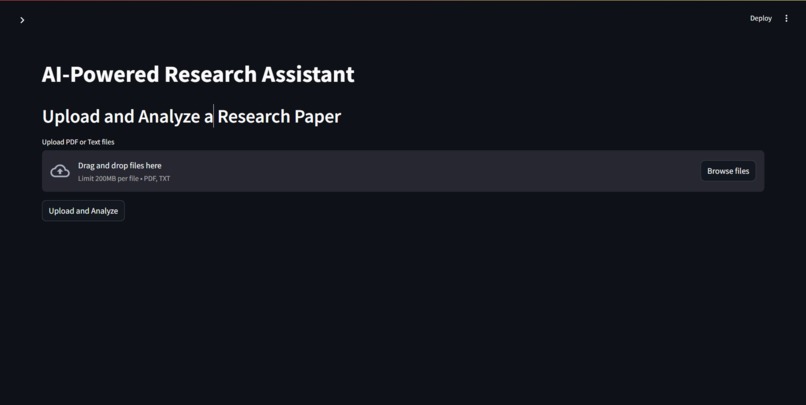 RAG 'n' ROLL: AI-Powered Research Assistant – screenshot 1