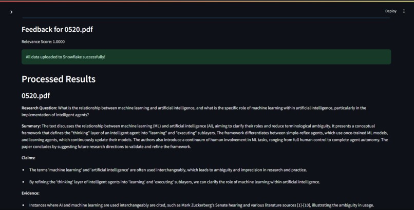 RAG 'n' ROLL: AI-Powered Research Assistant – screenshot 4