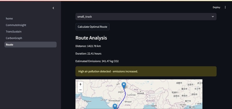 GreenPath Navigator - Environmental conscious navigation – screenshot 2