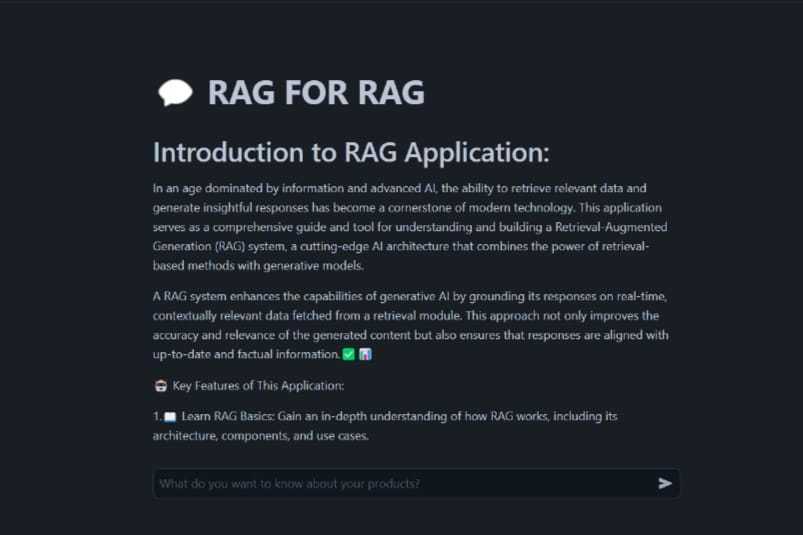 RAG for RAG: Get to know about RAG with RAG – screenshot 1