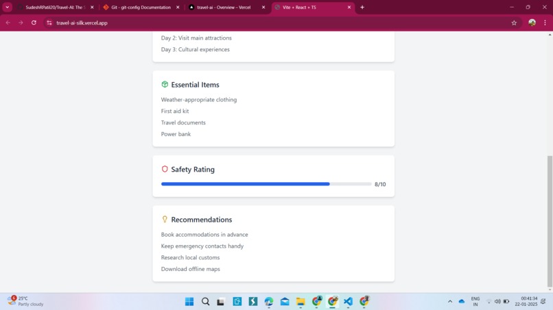 Travel ai – screenshot 3