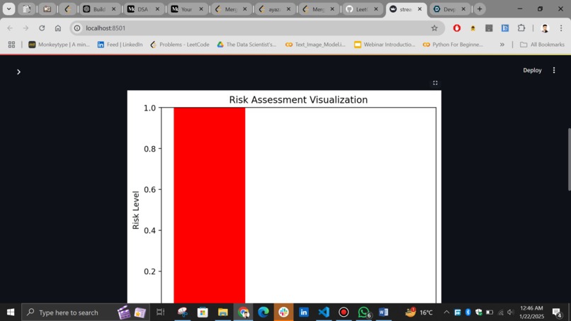 Risk Assessment web App – screenshot 1