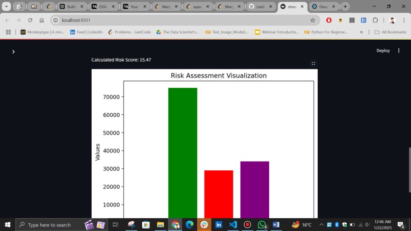 Risk Assessment web App – screenshot 2