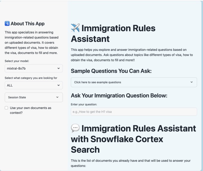 IMMIGRATION_RULES_ASSISTANT – screenshot 1