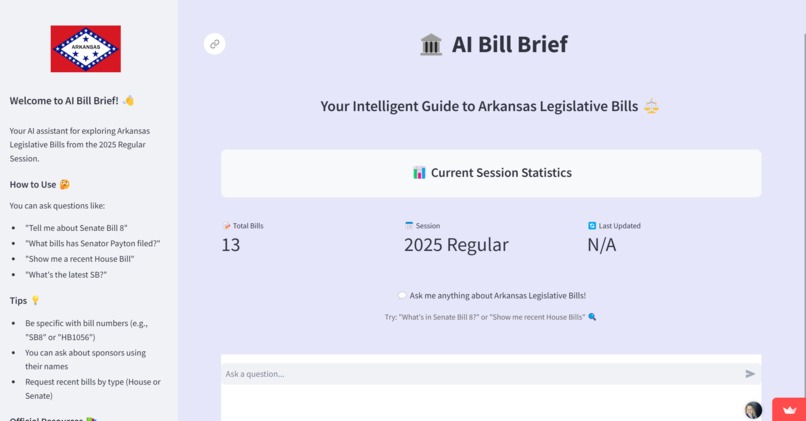 AI Bill Brief – screenshot 1