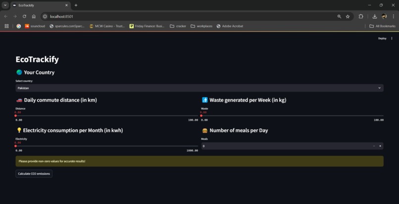 EcoTrackify – screenshot 3