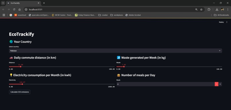 EcoTrackify – screenshot 1