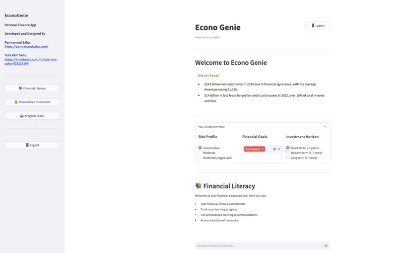 EconoGenie: Personal Finance BRO – screenshot 1