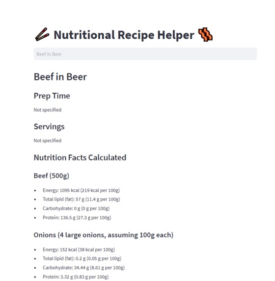 Recipe Helper – screenshot 1