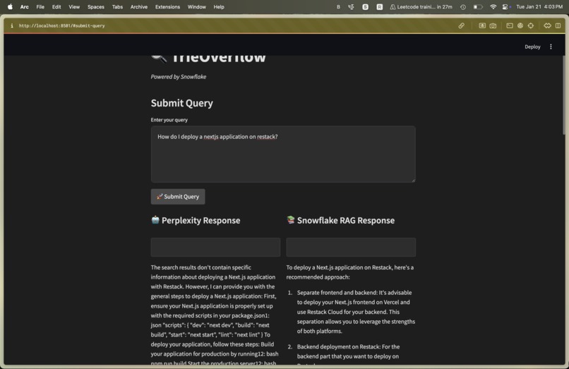 Trieoverflow – screenshot 2