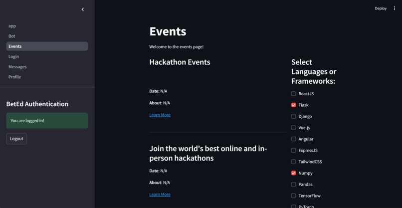 BetEd – screenshot 1