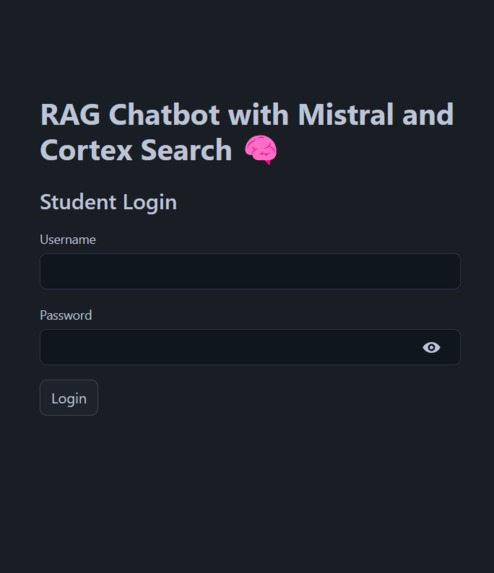 University Chatbot with admin portal – screenshot 1