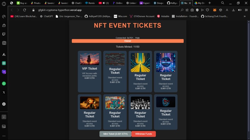 NFT-TICKETING – screenshot 1