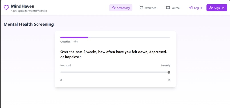 MindHaven AI Mental Health – screenshot 1
