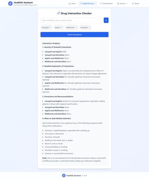 HealthAI Assistant                                         – screenshot 3