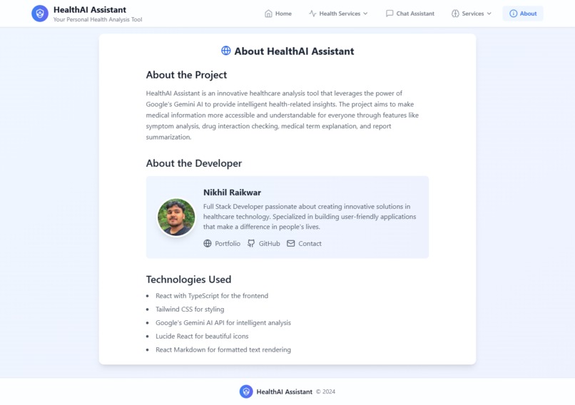 HealthAI Assistant                                         – screenshot 8