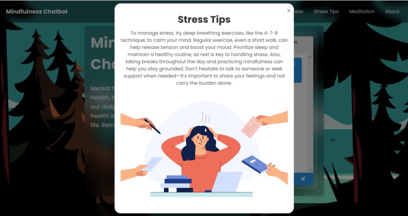 Mindfulness Chatbot – screenshot 3