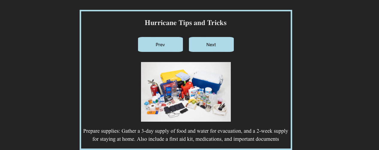 Hurricane Ready Devpost