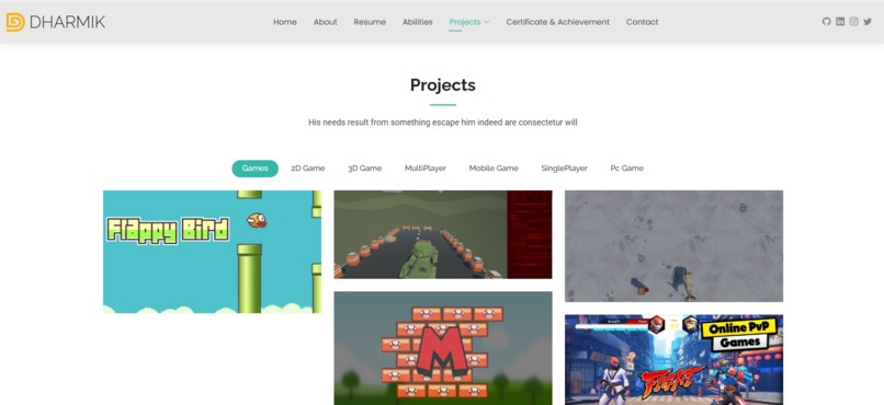 Personal Portfolio – screenshot 4