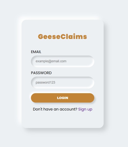 GeeseClaims – screenshot 1