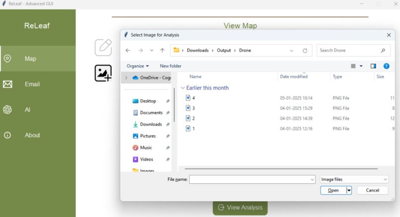 ReLeaf - AI/ML Analysis of Satellite Imagery – screenshot 2