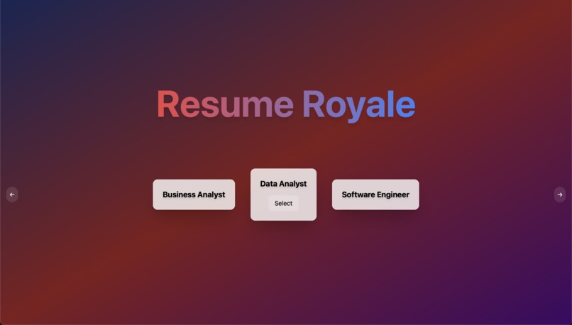 Resume Royale – screenshot 1