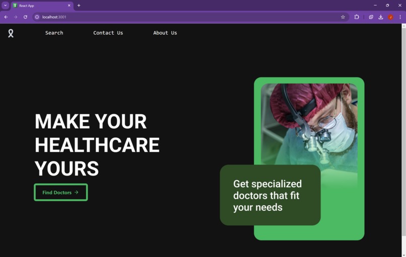 Patient – screenshot 1