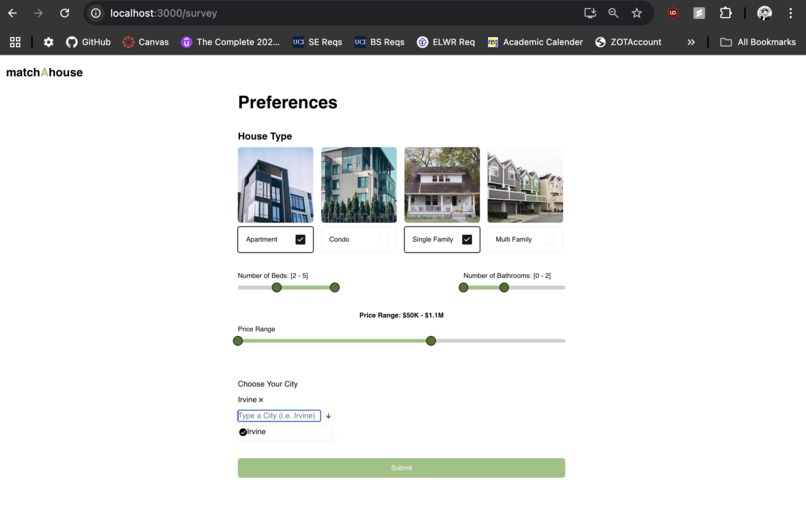 matchAhouse – screenshot 2