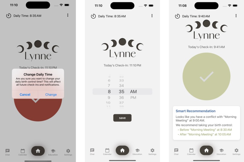 Lynne Birth Control Tracker – screenshot 2