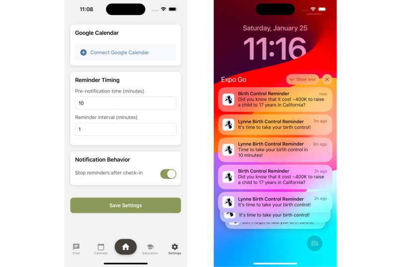 Lynne Birth Control Tracker – screenshot 3