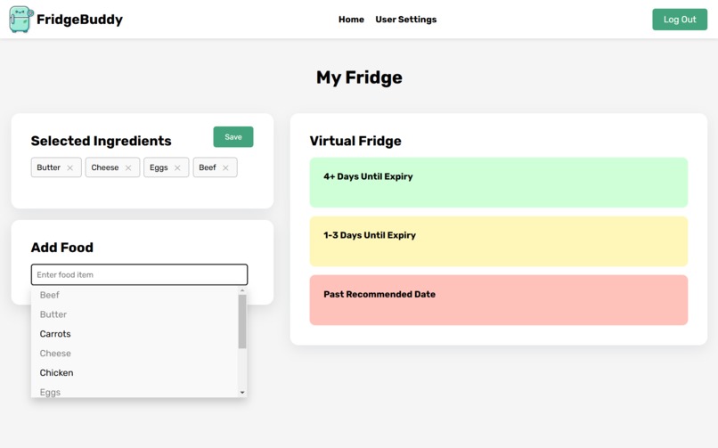 FridgeBuddy – screenshot 2
