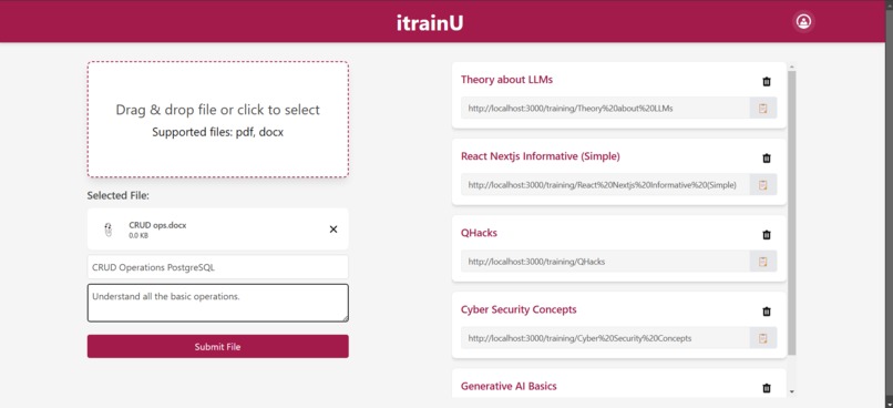 itrainU – screenshot 3