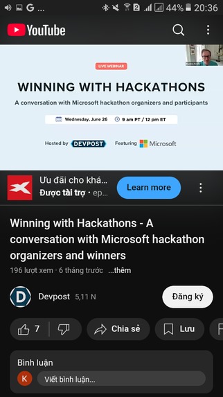 https://hackonmount.devpost.com/ – screenshot 1