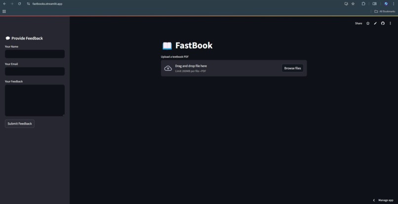 FastBook – screenshot 1