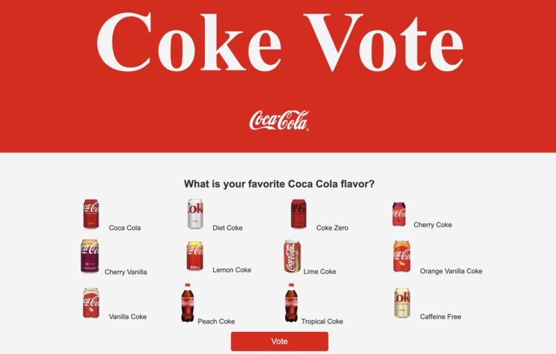 #23 - Coke Vote – screenshot 1