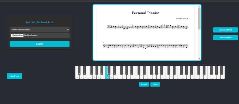 Personal Pianist – screenshot 1