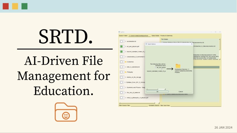 Srtd - AI-Driven File Management for Education.  – screenshot 1