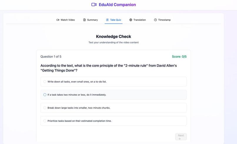 EduAId – screenshot 5