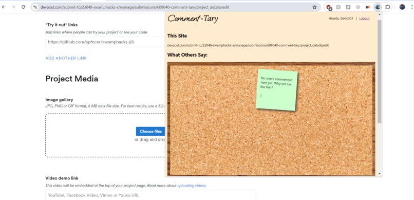 Comment-Tary – screenshot 2