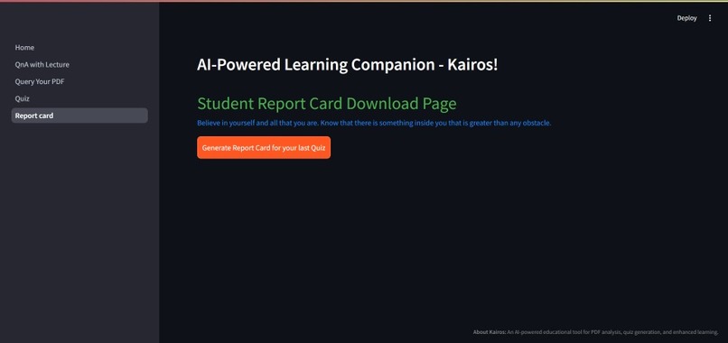 AI-Powered Learning Companion (Kairos) – screenshot 6