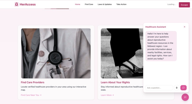 HerAccess – screenshot 5