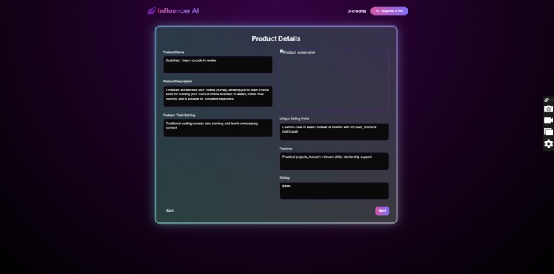 Influencer AI – screenshot 4