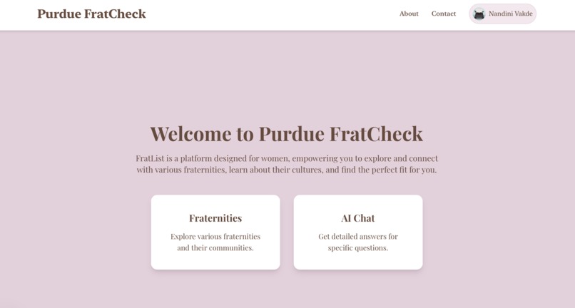 PurdueFratCheck – screenshot 1